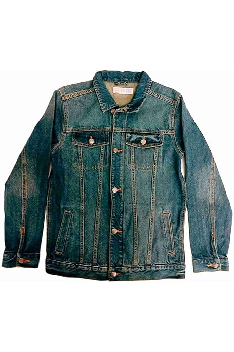 Amazon.com: Wondernation Boys Blue Denim Jean Jacket Button