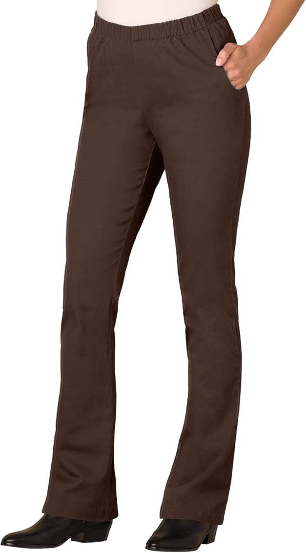 Amazon.com: Woman Within Women's Plus Size Bootcut Fineline Jean - 12 W,  Chocolate Brown : Clothing, Shoes u0026 Jewelry