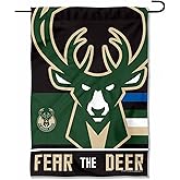 Milwaukee Bucks Fear the Dear Double Sided Garden Flag