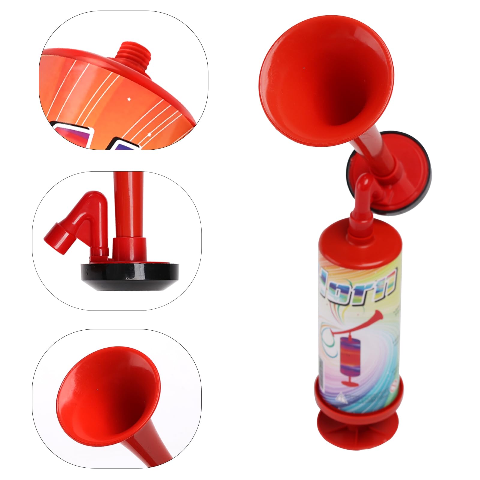 Handheld Airhorn Air Horns for Safety Handpush Horn, Party Noise Makers Horns for Boating Camping Party Supplies Xmas Holiday Celebration Favors BANHAO
