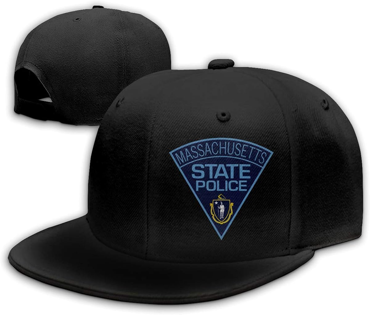 Xindianpucsk Massachusetts State Police Baseball Cap Fashion Hat Black