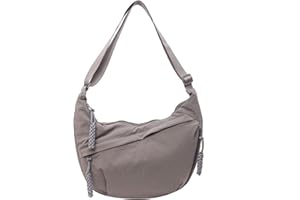Sanxiner Crescent Bag for Women Men Nylon Crossbody Bags Multi-Pocket Sling Bag Roomy Hobo Bags Moon Bag Slouchy Dumpling Bag