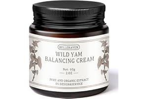 BELLEHAVEN Wild Yam Cream,Organic Wild Yam Cream for Hormone Balancing Cream Natural Ingredients, Lavender Scent, Suitable for All Skin Types, PMS & Menopause Relief,2oz/60g