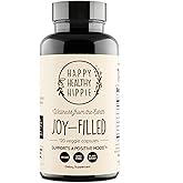 Joy-Filled Mood Support Supplement - 7 Herb Complex + St. Johns Worts (120 Ct) | Stress Relief Supplement with Rhodiola Rosea, Eleuthero | Helps Calm The Mind & Body | 100% Plant-Based Happy Pills