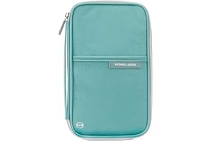 VanFn Passport Wallets, Travel Wallet, RFID Family Passport Holder, Trip Document Organizer (Green)