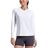 Pioneer Camp Women's UV Sun Protection SPF Shirt V Neck UPF 50+ Long Sleeve Workout Tops Quick Dry Rash Guard Hiking Running