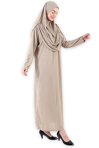 Avanos Abayas for Women Muslim Dress with Hijab, Jilbab Muslim Clothes  Niqab Khimar, Instant Modest Prayer Clothes Islamic (Mink, 1) in Kenya |  Whizz Dresses