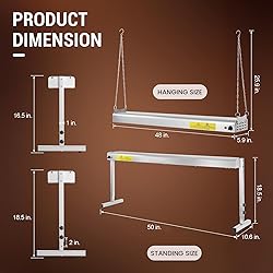 Hiteemer 48-Inch Food Heat Lamp, 1350W Commercial