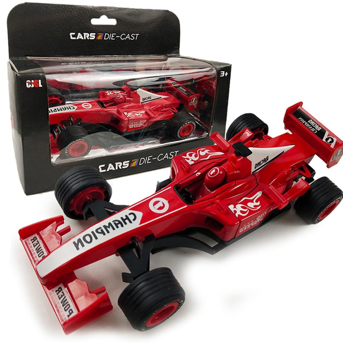 KUONTD Toy Cars Set Mini Racing - F1 Cars Hot Flame Alloy Sports Model, Diecast Alloy Collectible Toy C-ar M-odel, Racing Vehicle Game