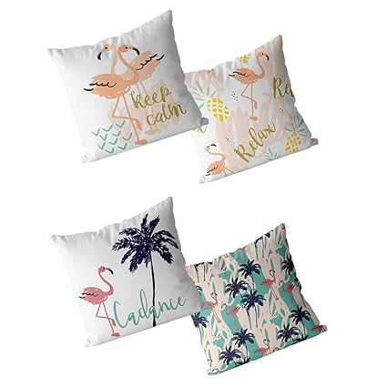Amazon Com 18 X 18 Inch Home Decorative Flamingo Pillow Covers