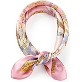 MEISEE 100% Mulberry Silk Scarfs Small Square Scarf 21" x 21" Neck Scarf Breathable Lightweight for Women Gift Packed