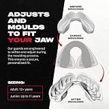 SAFEJAWZ Dual Layer Sports Mouth Guard Ice Blue Adult 12+ Case view 2