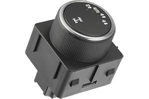 INFINAUTO 4WD Four Wheel Drive Switch, 4WD Transfer Case Switch 4X4 Selector Switch No.25878425 for GMC Yukon 2008-2014 Black