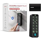 SwitchBot Smart Keypad Touch for SwitchBot Lock, Fingerprint Keyless Home Entry, IP65 Waterproof, Supports Virtual Passwords 
