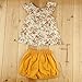 puseky Infant Toddler Baby Girls Floral Ruffle Shirt & Shorts Clothes Outfit Set