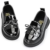 Oamico Toddler Girls Dress Shoes Loafers School Uniform Mary Jane Flats Thick Non-Slip Sole Casual Shoe (Toddler/Little Kids)
