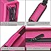 YOUSHARES 180 Slots PU Leather Colored Pencil Case - Large Capacity Carrying Case for Prismacolor Watercolor Pencils, Crayola Colored Pencils, Marco Pens, Gel Pens（Red）