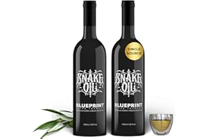 BLUEPRINT BRYAN JOHNSON Blueprint by Bryan Johnson Olive Oil – Snake Oil- High Polyphenol Extra Virgin Olive Oil (400+ mg/kg) – Cold Pressed, Early Harvest, First Cold Press EVOO – Keto, Paleo, Non-GMO – 2 Pack - 750ml Glass Bottle