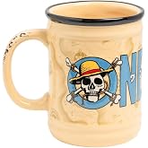 Paladone One Piece Official Licensed Netflix Ceramic Mug, Pirate Decor and Gift, Desk Accessory for All Ages, Coffee and Tea Drinkware for Series Fans, 350ml (11 fl oz)