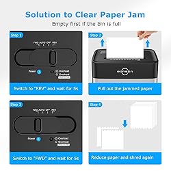 BONSEN 12-Sheet Paper Shredder for Home