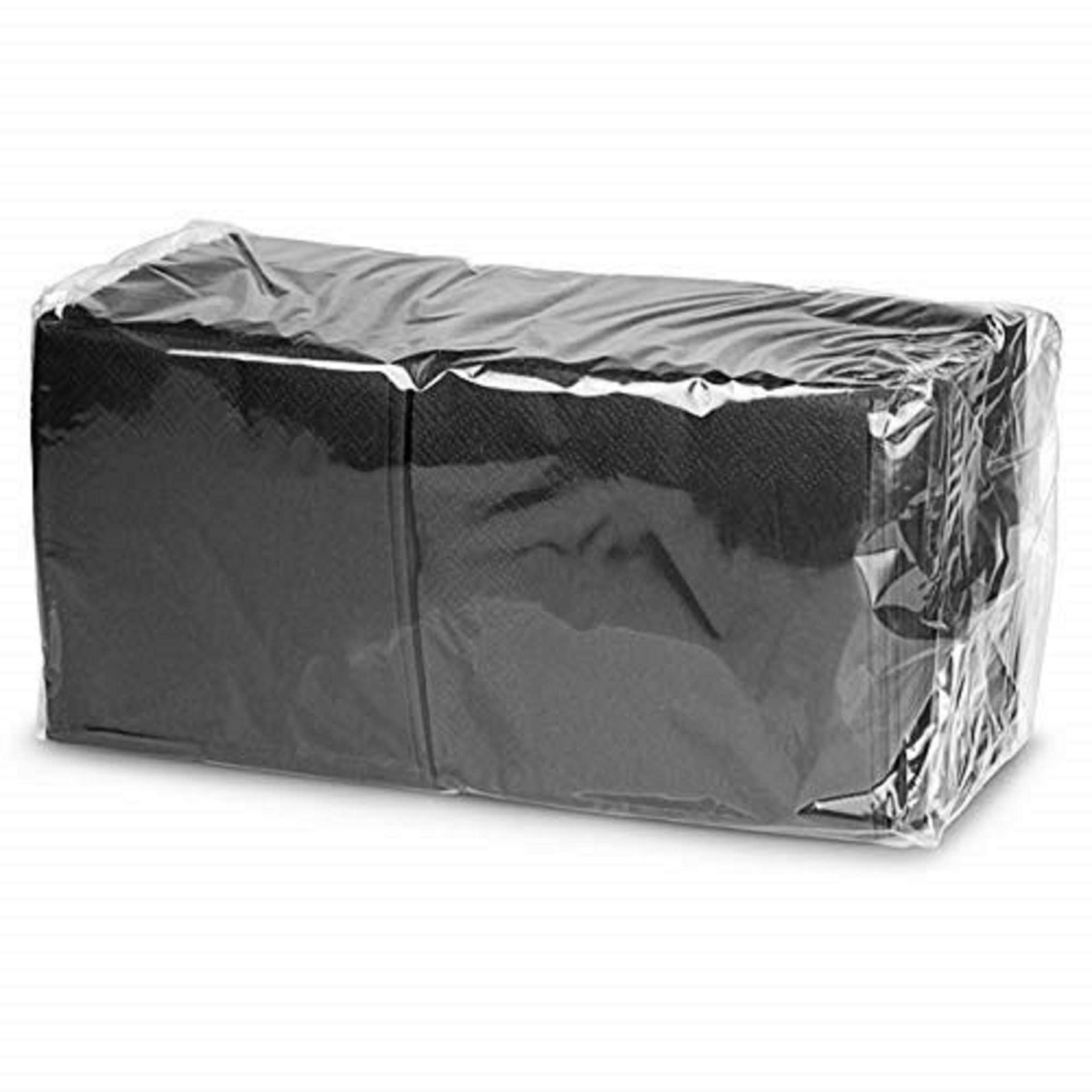 Drinkstuff Black Cocktail Napkins – Pack of 250 | 2-Ply Disposable Paper Napkins for Parties, Bars, Catering & Events | Premium Black Paper Serviettes for Drinks & Snacks