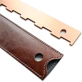 Tzurie Guitar Neck Straight Edge with Case for 25.5&rdquo; and 24.75&rdquo; Scales | Notched Straight Edge Ruler, Professional Guitar Luthier Tool