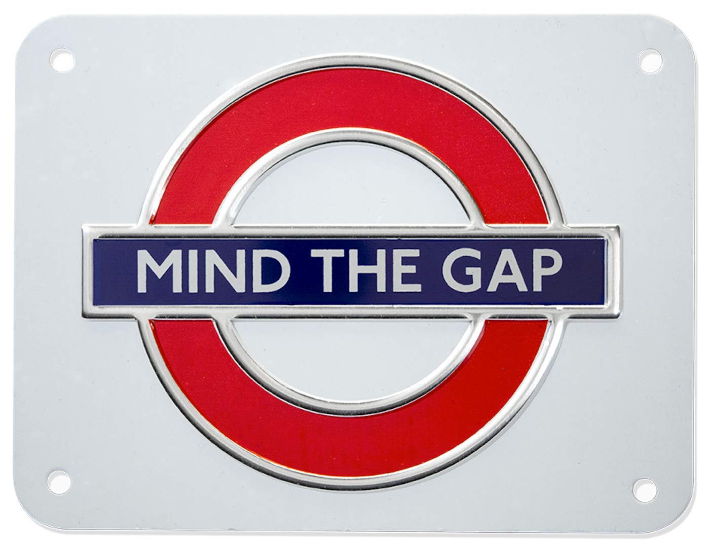 GWC London Underground Sign, Mind The Gap, Small Metal Sign