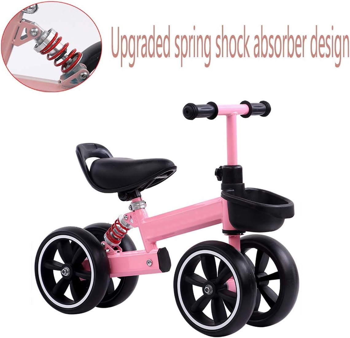 Kids Balance Bike Kesida Children Walking Training Scooter Bicycle Without Pedal Footrest for 2 to 6 Years Old Kids and Toddlers (Pink): Kitchen & Dining