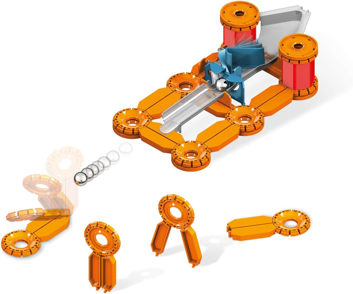 Geomag 771 Challenge pcs Building Toys, Mechanical and Magnetic Construction, Multicoloured, 95 Pieces - Image 4