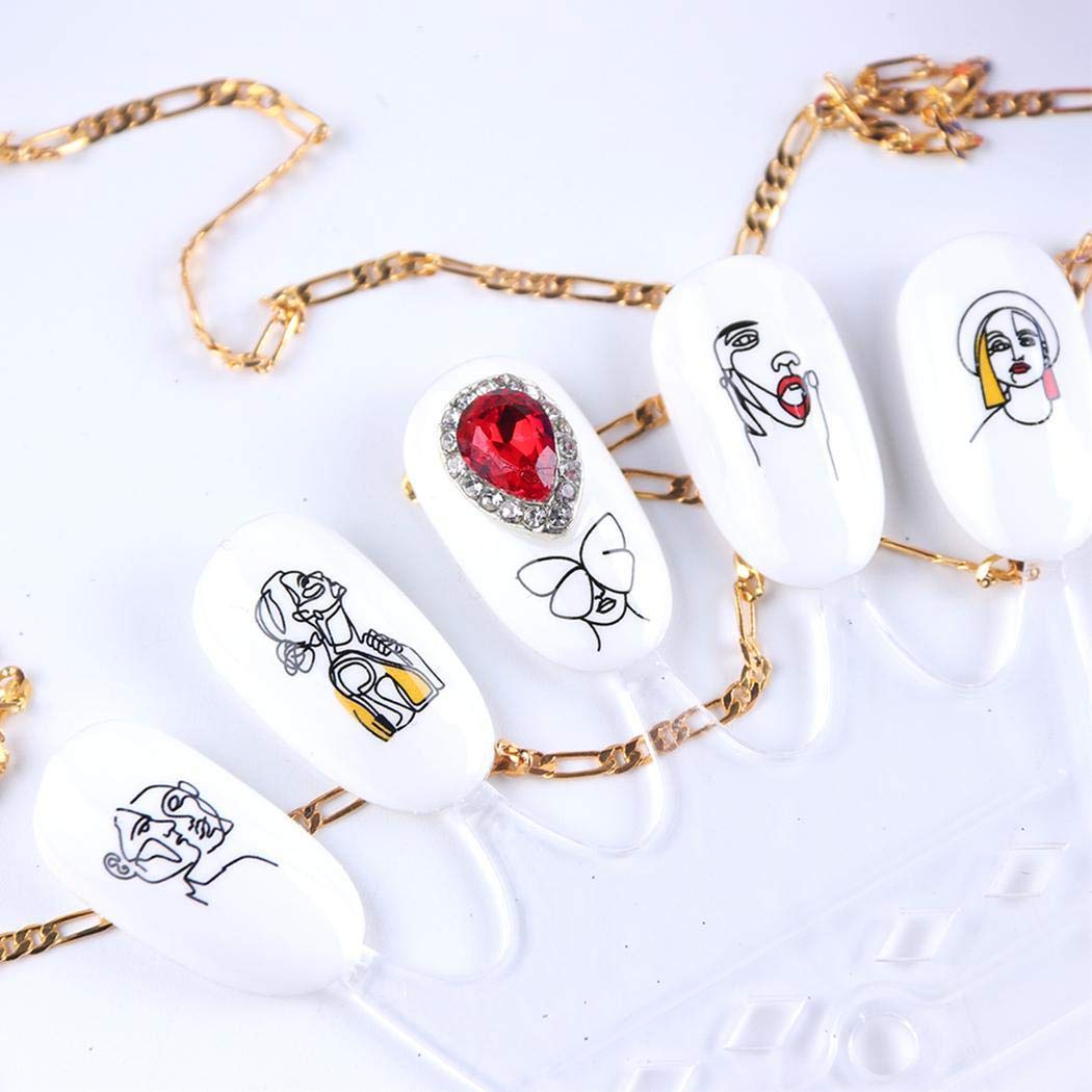 Nimhes Nail Art Decal Water Transfer Sticker DIY Floral Watermark Nail Manicure Décor Stickers & Decals