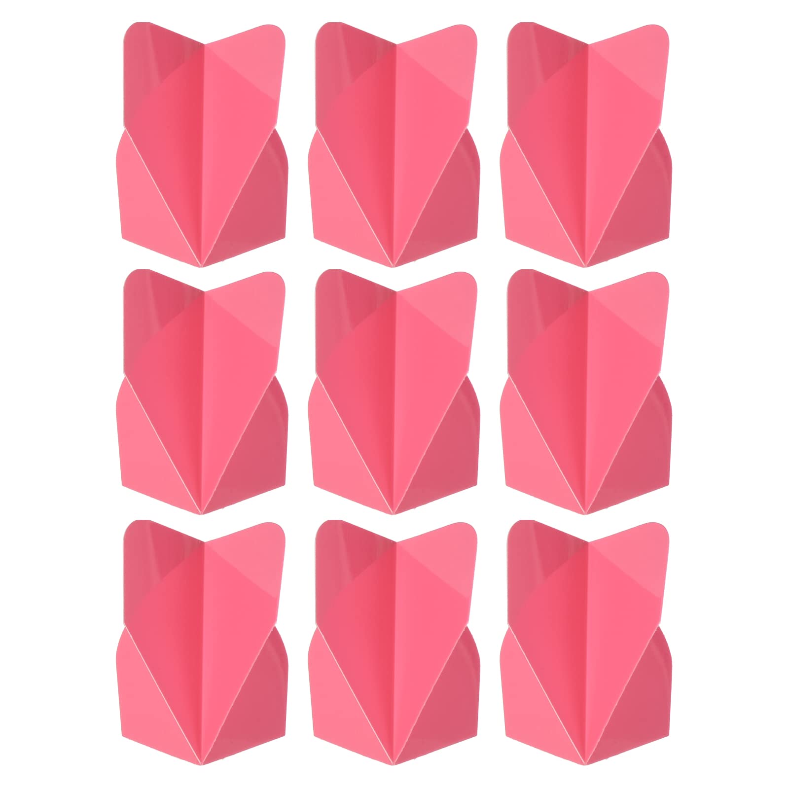 PATIKIL Dart Flights, 9 Pack PET Standard Darts Accessories Replacement Parts for Soft Tip Steel Tip, Rose