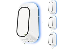 PVACG 4Pack Plug in Air Ionizers for Home With 4 Negative Ion Output Heads,Small Ion Clear Air Purifier,Quiet and Energy-Saving, Ideal Air Cleaners for Home,Bedroom,Office,Living Room (4)