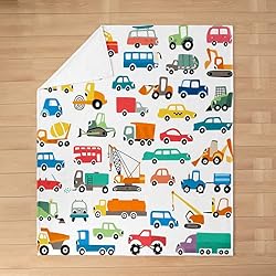 Feelyou Construction Car Flannel Fleece Blanket