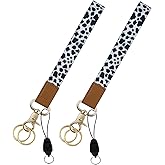 SMLBJUTE 2 Pack Wrist Lanyard for Keys, Keychain Wristlet, Wrist Keychain, Wrist Lanyard for Wallets, ID Holders, and Phones