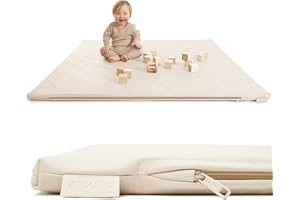 ZICOTO Stylish Padded Baby Play Mat for Your Boy or Girl - Extra Thick & Super Soft Vegan Leather Floor Mat Creates A Safe Play Area for Little Ones - A Beautiful Playmat That Fits Nicely Into Any Playroom