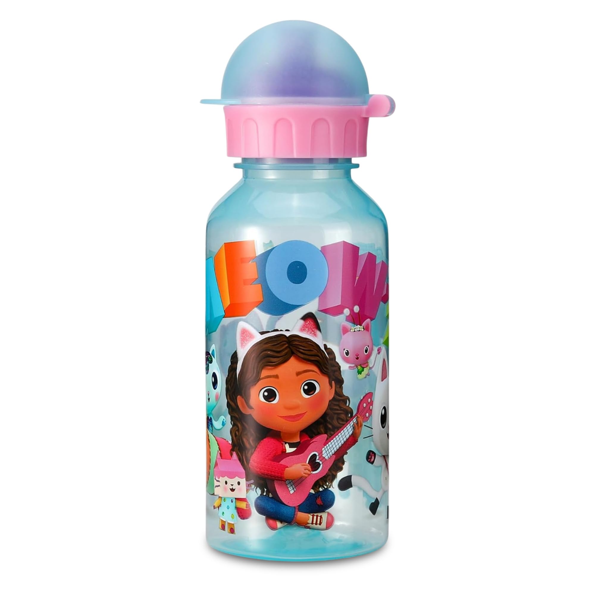 Stor Kids Water Bottles - 370ml Reusable & BPA Free Toddler Drinks Bottles, Lightweight Small Plastic Water Bottle for School & Sports (Gabby's Dollhouse) — image 1