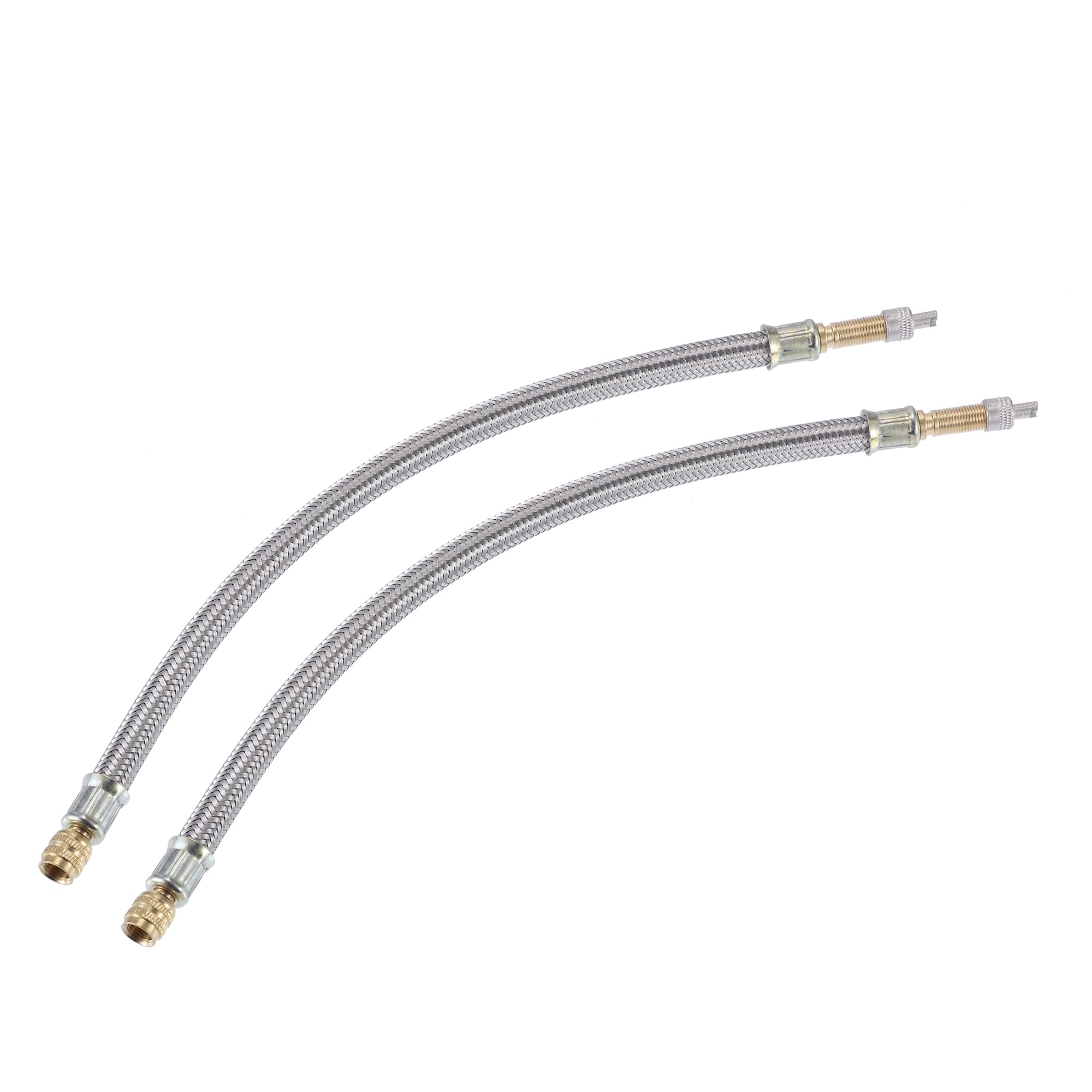 Photo 1 of X AUTOHAUX 2pcs 310mm 12.20'' Tire Valve Stem Extension Inflator Extender Hose Universal Fit for Car Motorcycle Bicycle