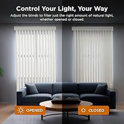 BlindDen - Vinyl Vertical Window Blinds for Home