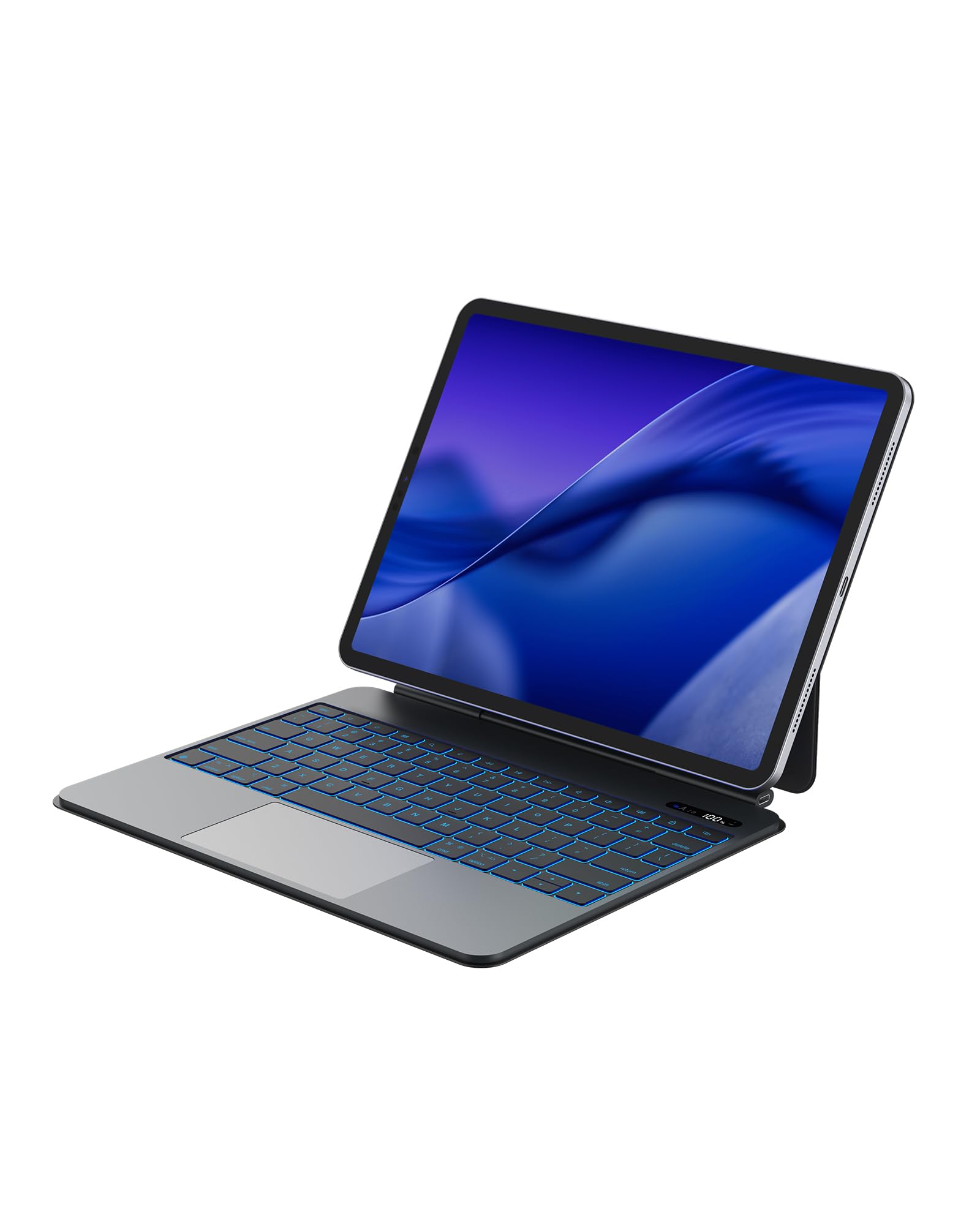 Photo 1 of Bettdow New Lightweight Magic Keyboard Case for iPad Air 13 inch M3 2025/M2 2024/iPad Pro 12.9 inch 6th/5th/4th/3rd Gen 2018-2022,Lightweight Aluminum Alloy Keyboard with Trackpad,7 Color Backlit