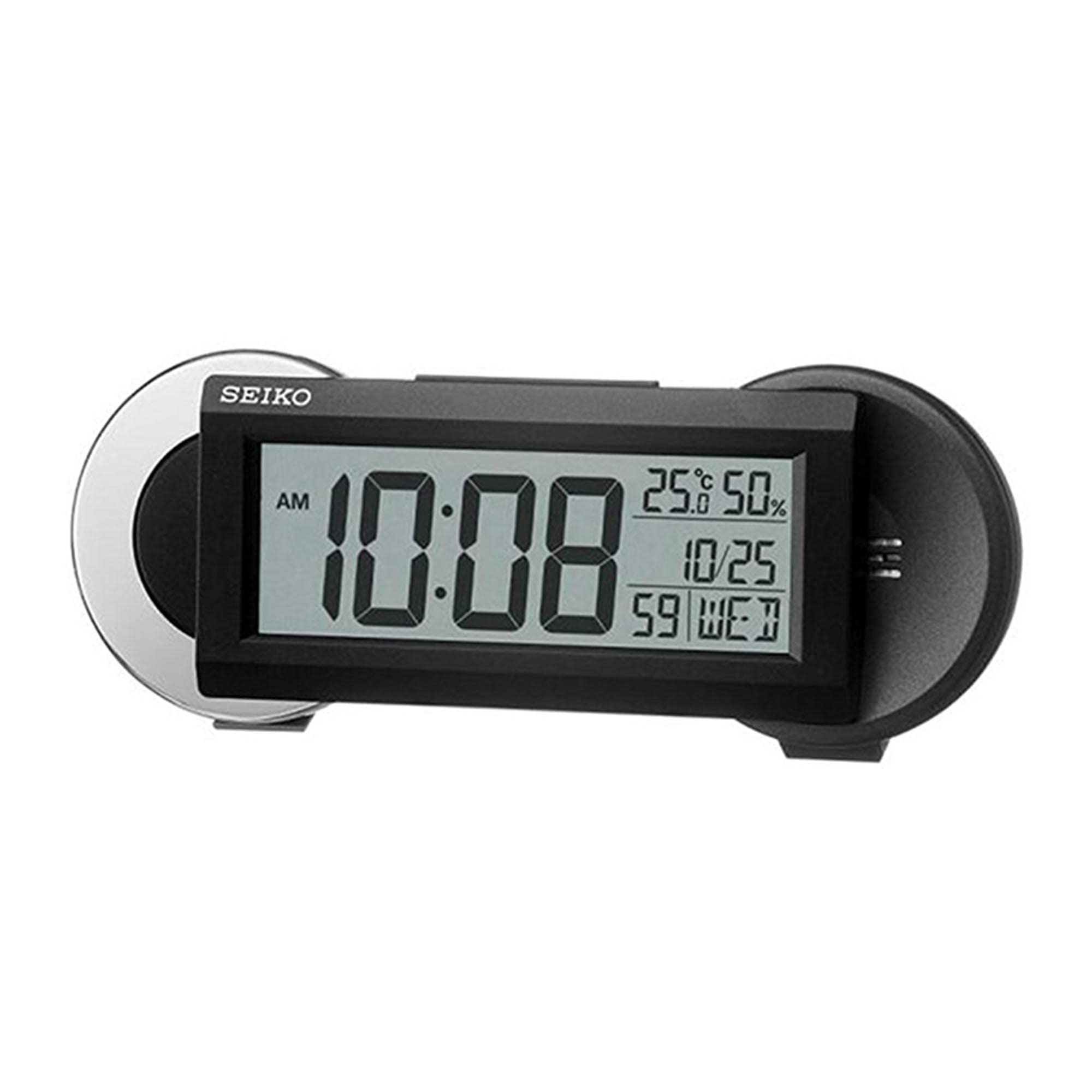 Seiko Digital Desk Clock Black Case QHL071K
