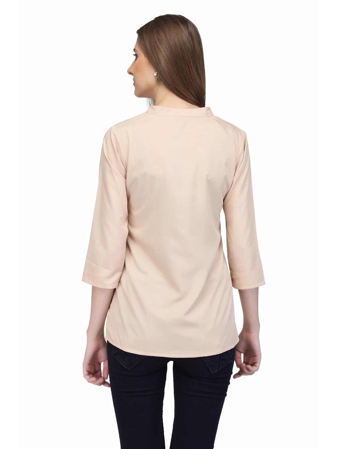 karmic vision women's crepe casual top