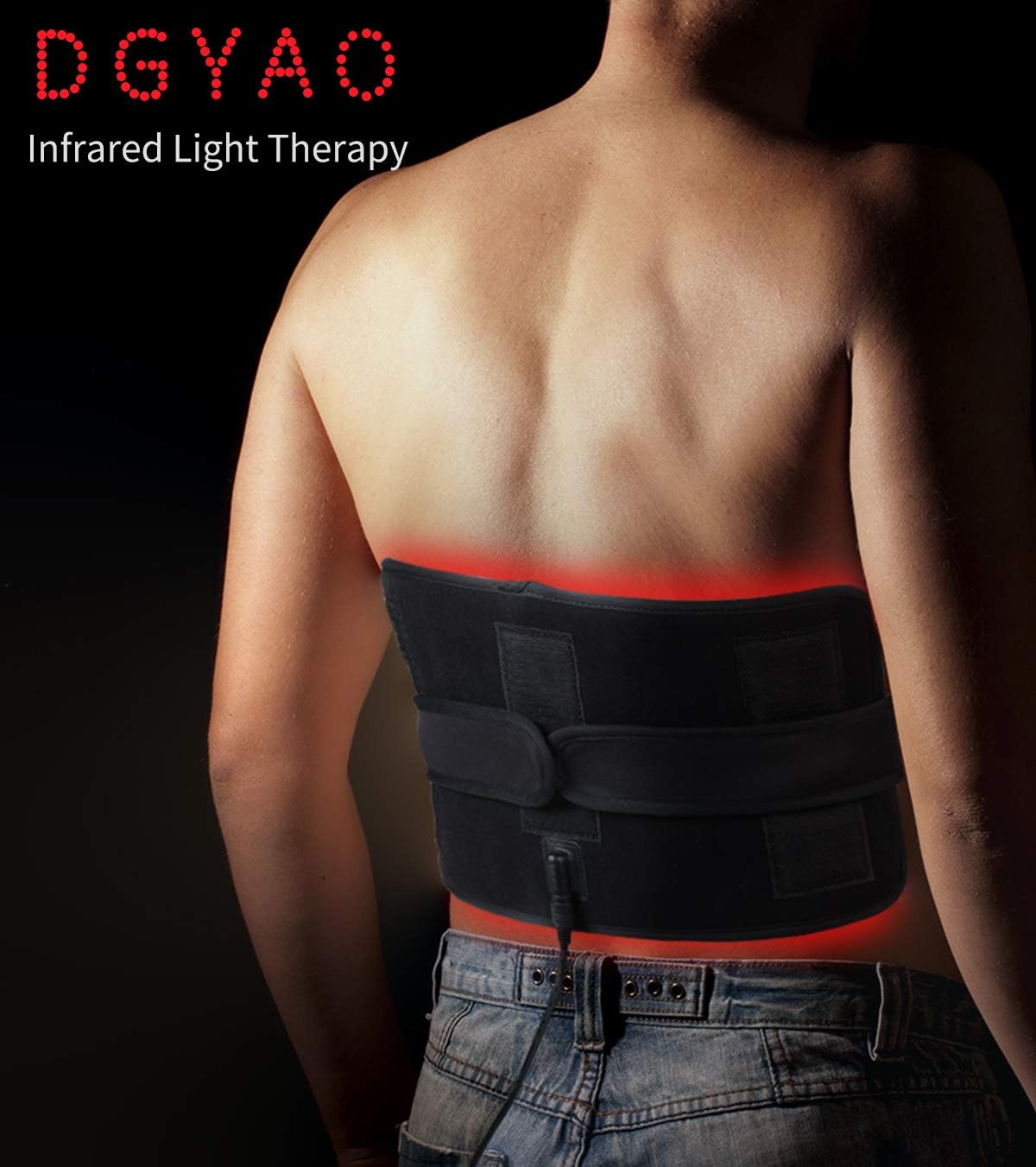 Red Light Near Infrared Therapy Led Benefits Back Pain Reliever Home Use Wearable Wrap Deep Penetrating Heals Lighting Pad Relief for Arthritis Feet Joints Muscle Knee Elbow Inflammation Nerve Damage: Health & Personal Care