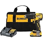 DEWALT 20V MAX Compact Hammer Drill/Driver Kit, Brushless 1/2 in. Ratcheting Chuck, LED (DCD798D1)