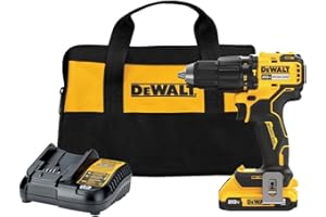 DEWALT 20V MAX Compact Hammer Drill/Driver Kit, Brushless 1/2 in. Ratcheting Chuck, LED (DCD798D1)
