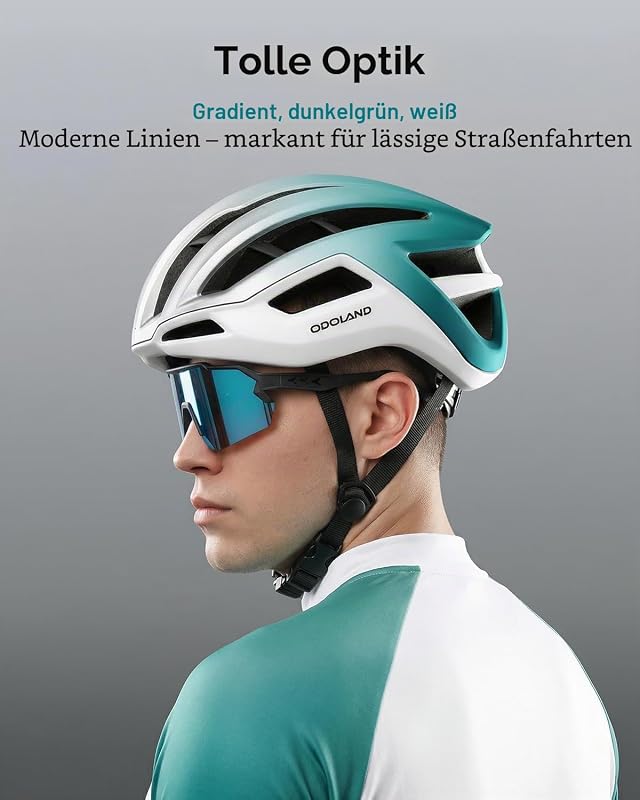 Fahrradhelm für Damen und Herren, Erwachsene Rennradhelm mit Belüftungssystem, Leicht Radhelm mit individuelle Größenanpassung, Cityhelm
