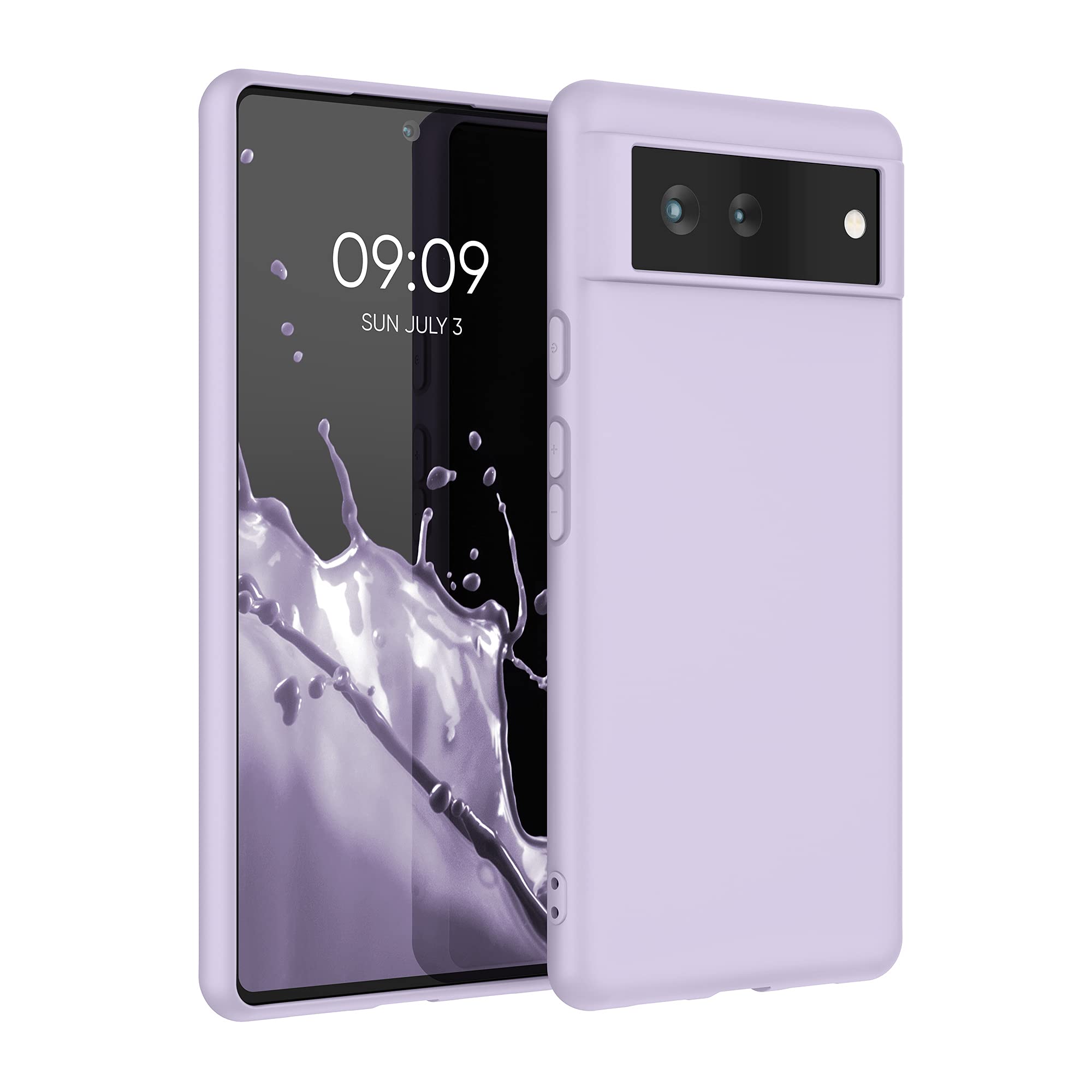 kwmobile Case for Google Pixel 6 Case - Soft Cover - Shockproof TPU Material - Wireless Charging - Lavender โ image 1