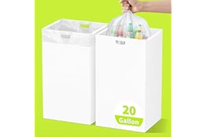 Kaiferty 20 Gallon Disposable Trash Cans for Parties, 2 Pack Extra Large Collapsible Pop Up Trash Can with Handles, Portable 