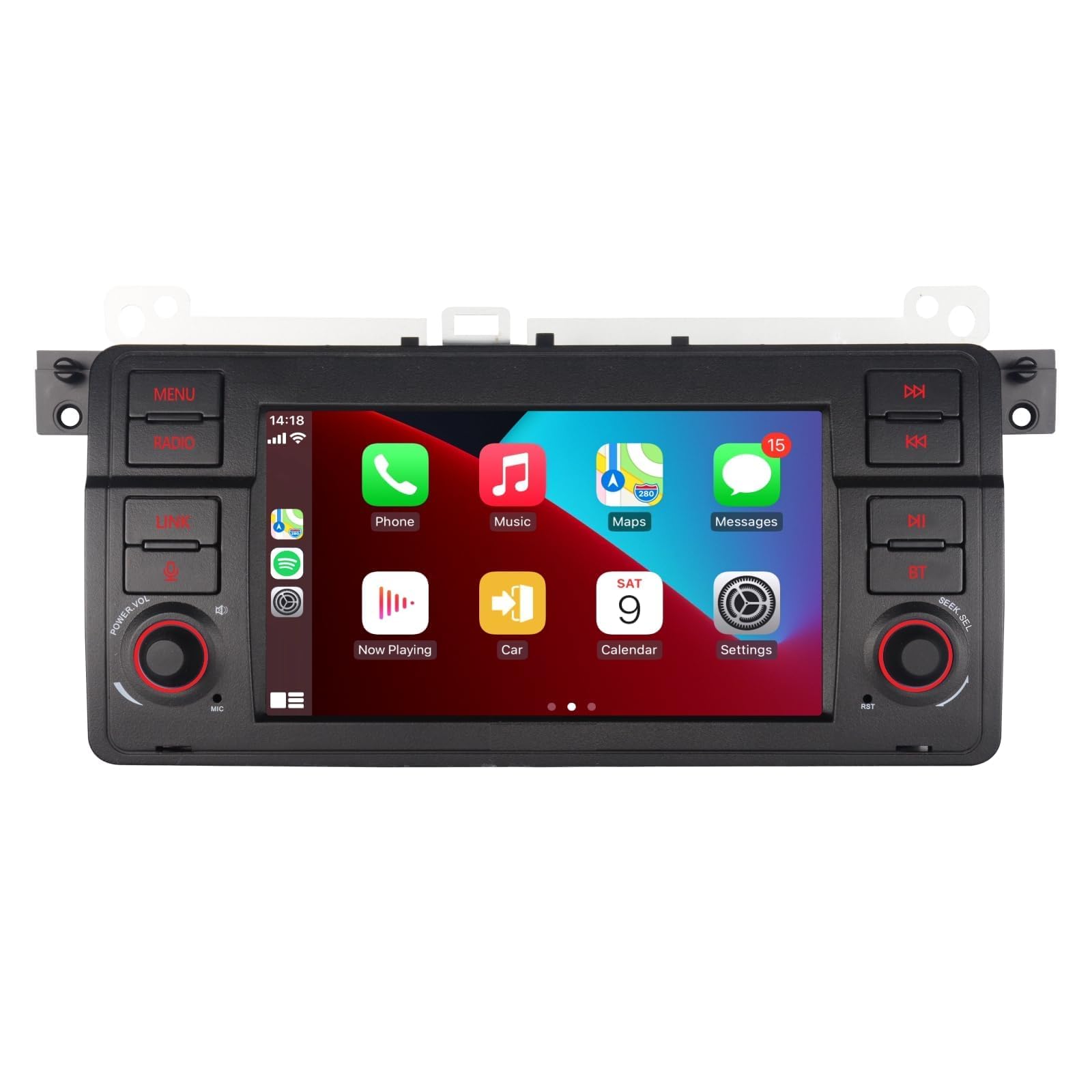 Photo 1 of LXKLSZ Car Stereofor BMW E46 3 Series 1999-2004 Compatible with Wireless Carplay/Android Auto with IPS Touch Screen/Bluetooth/Mirror Link/FM/AM/USB/High Power