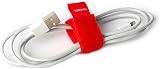 Legami Set of 8 Reusable Velcro Cable Ties 18cm Colourful Organiser Ties view 2