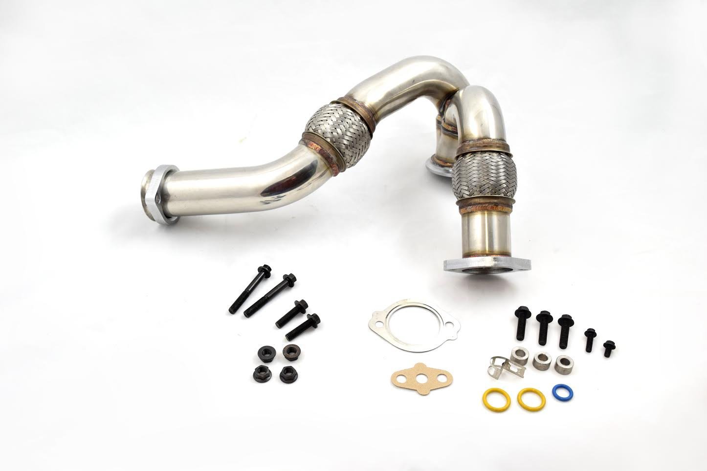 Heavy Duty YPipe Up Pipe with Gasket and Turbo Install Kit 20032007